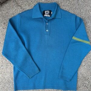 Vintage Profile Blue Collard Sweater XL